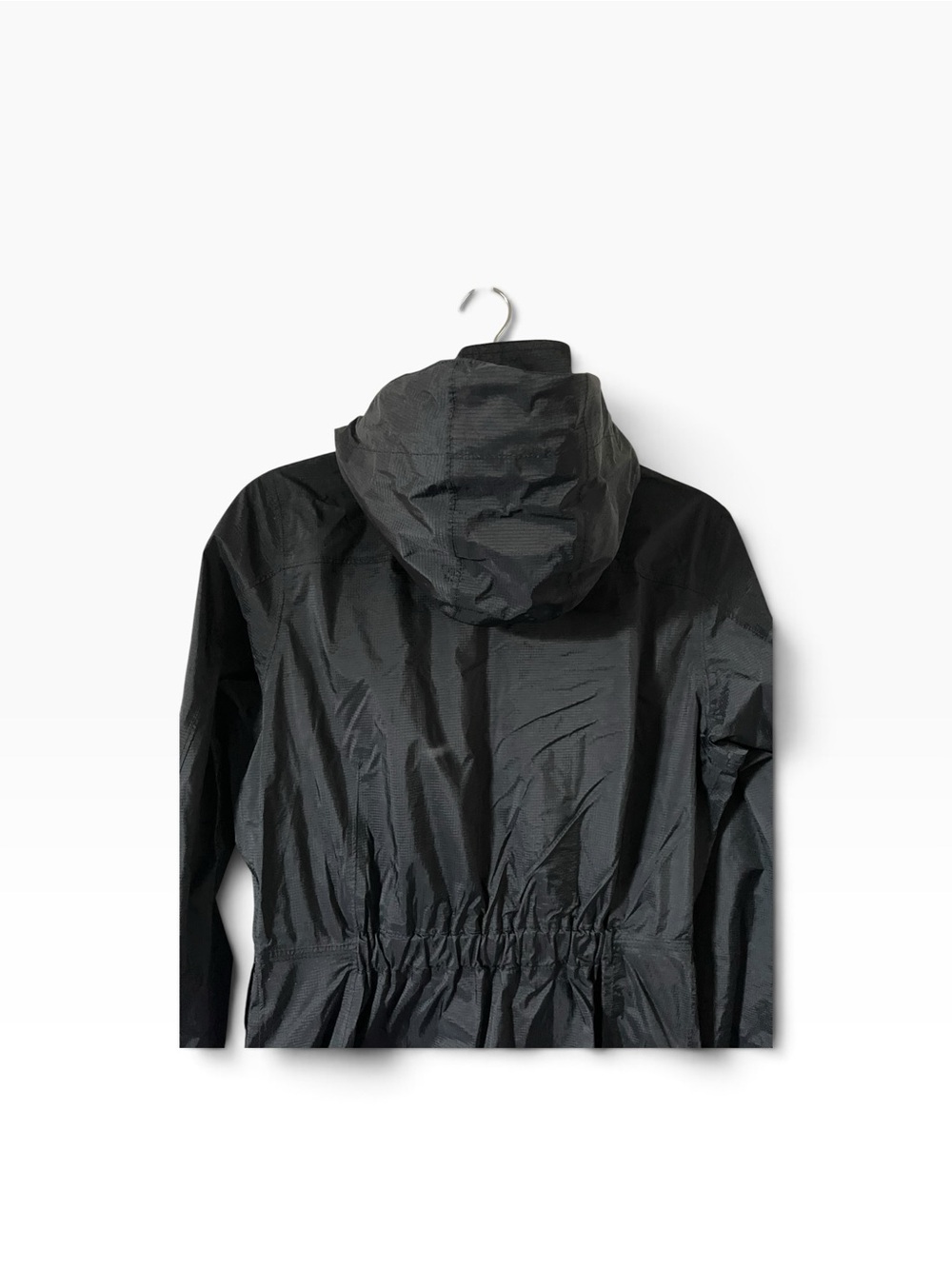 Patagonia Black Hooded Rain  Coat Women Size S - Picture 6 of 8